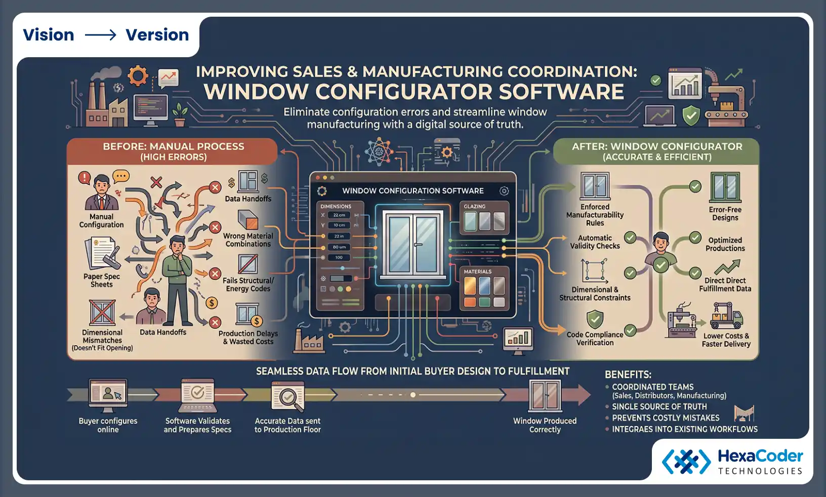 Better Coordination of Sales and Manufacturing, Error Elimination