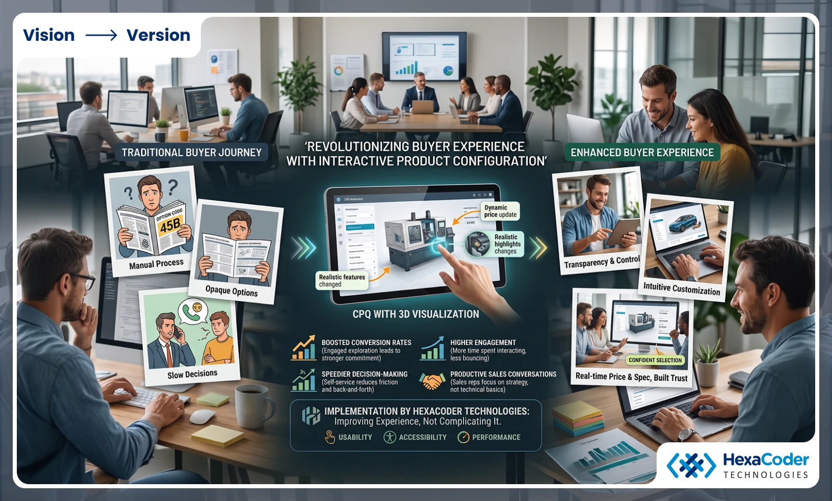 Buyer experience with interactive product configuration