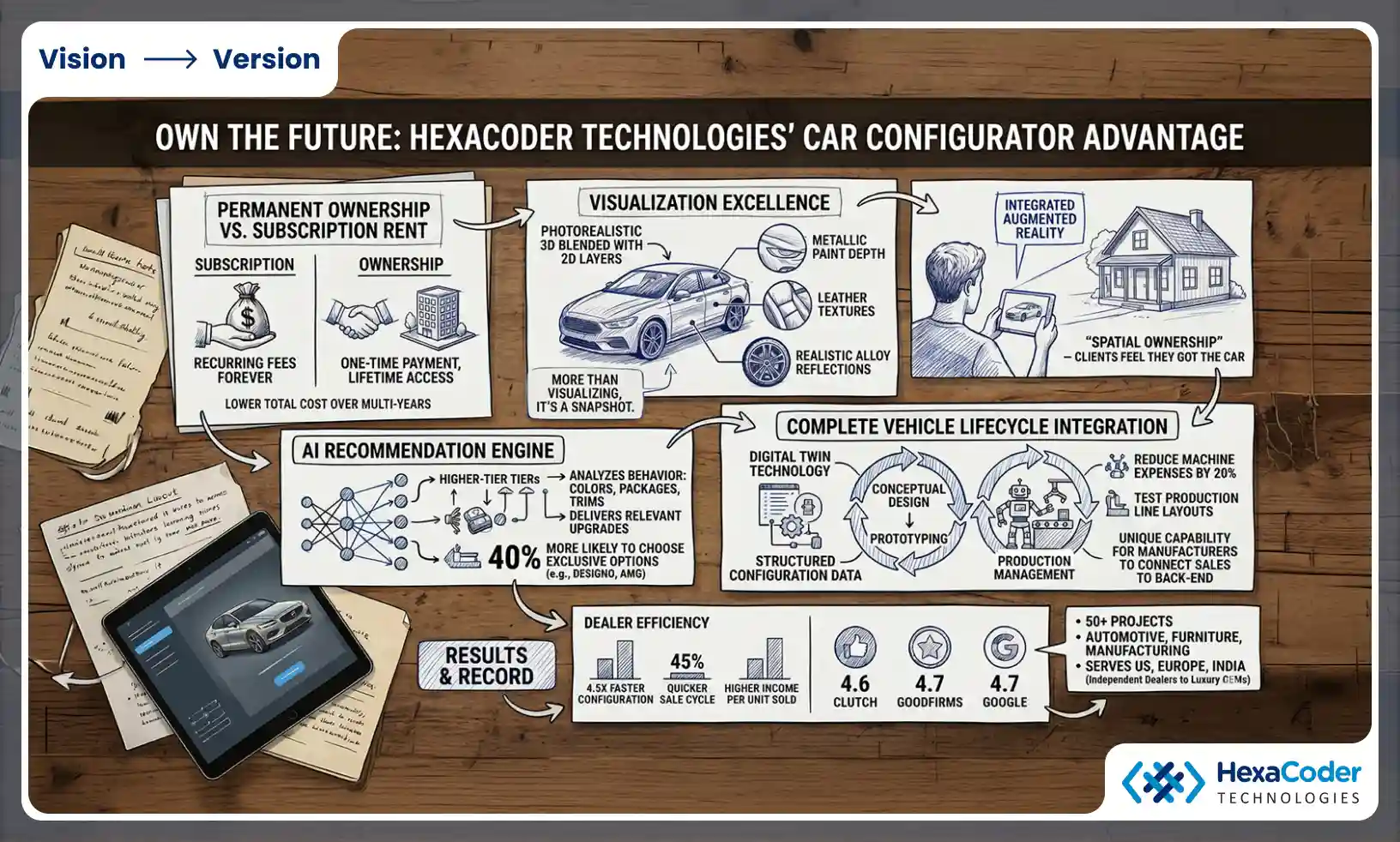 HexaCoder Technologies car configurator