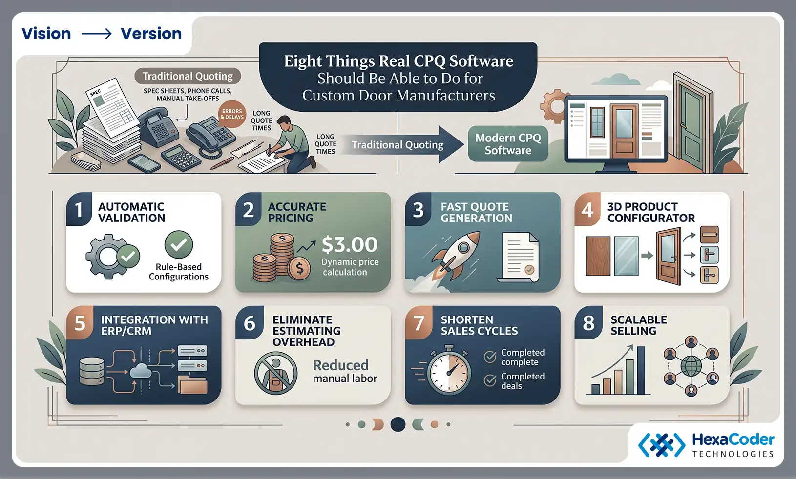 CPQ software for custom door manufacturers
