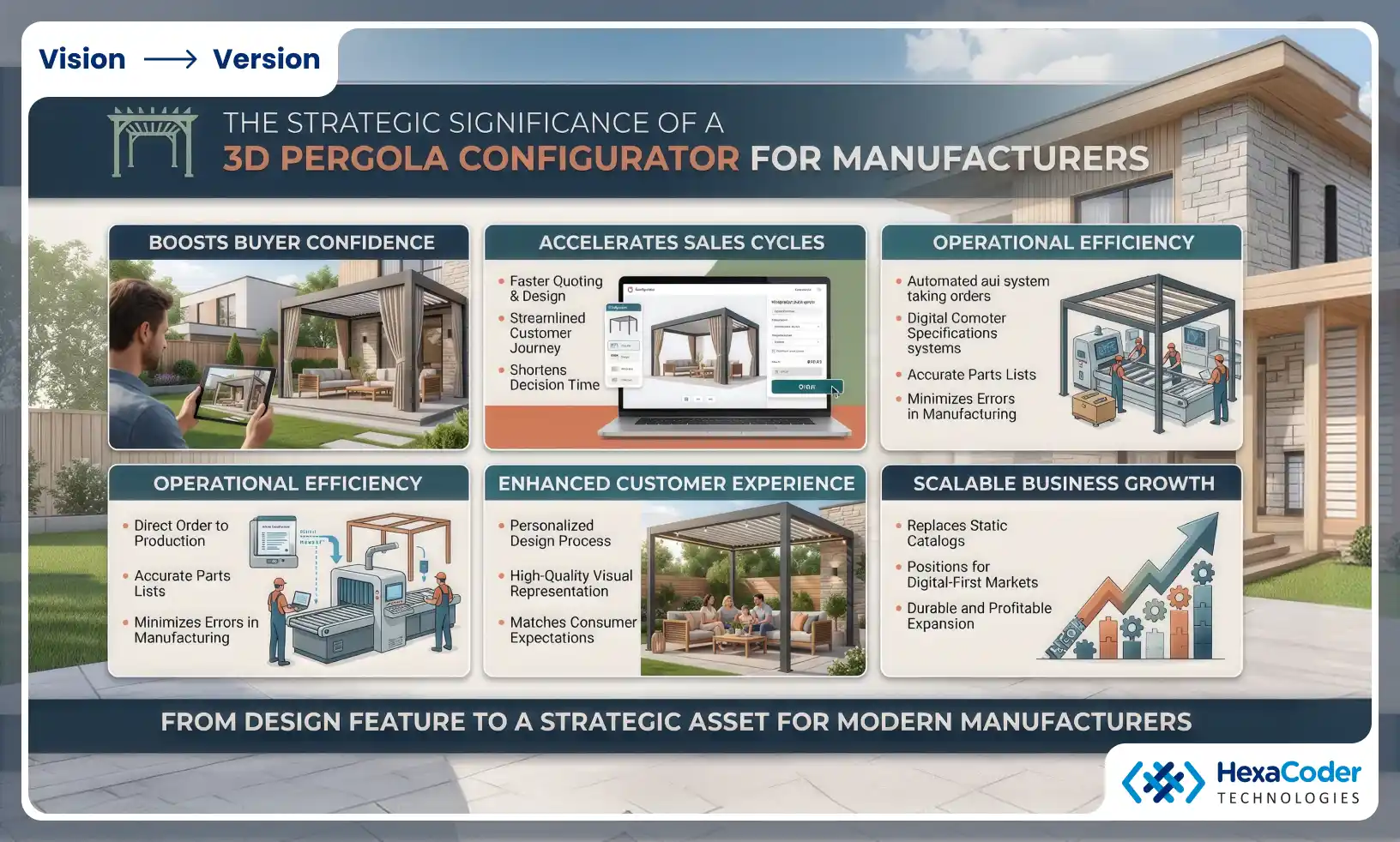 Choosing a 3D configurator for pergola manufacturers