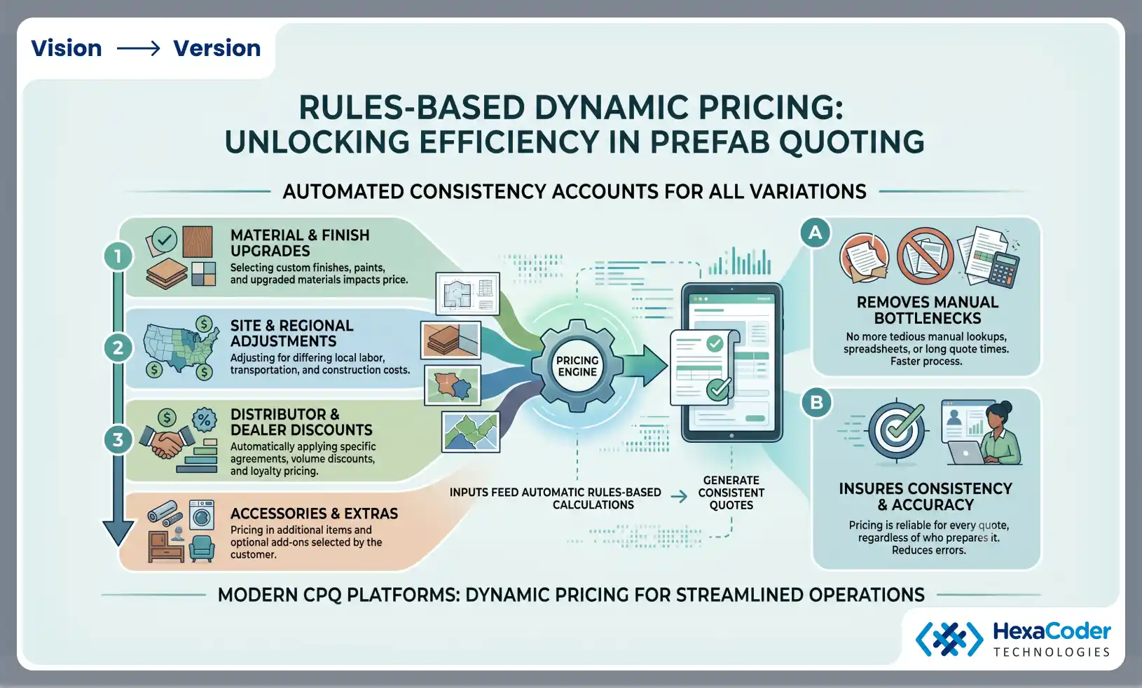 Dynamic pricing for prefabricated buildings with CPQ software